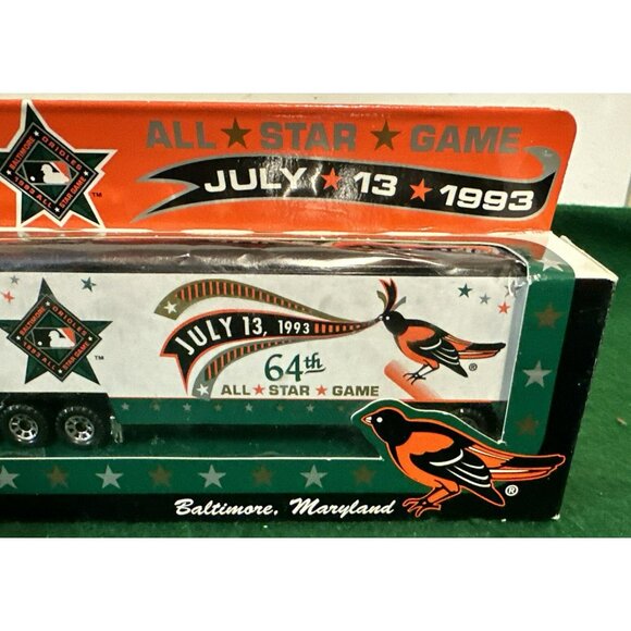 Matchbox Die Cast 18 Wheeler Truck 64th All Star Game BALTIMORE ORIOLES 1993 - Picture 3 of 11